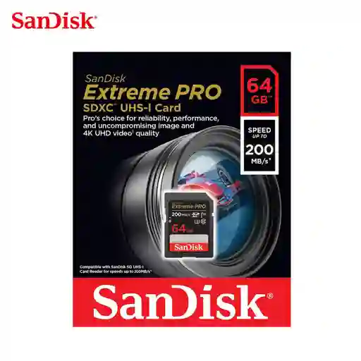 Memoria Sd Compacta 64 Gb Sandisk Extreme Pro
