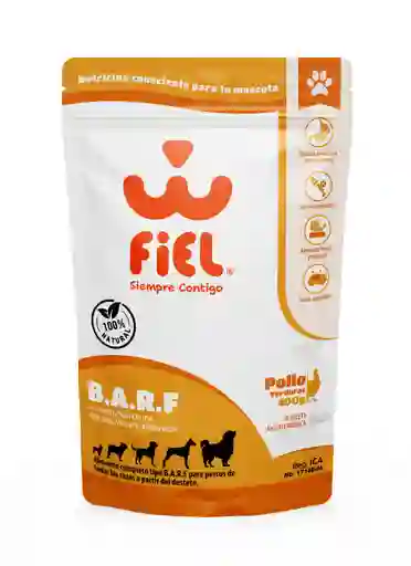 Barf Pollo Verduras 500 Gr Fiel