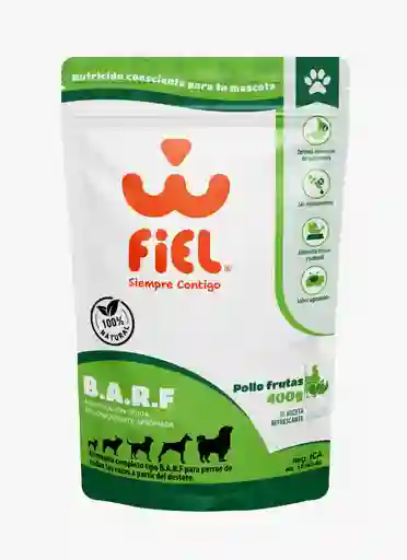 Barf Pollo Fruta 400 Gr Fiel