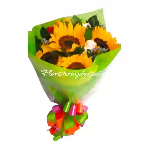 Rosas En Girasoles