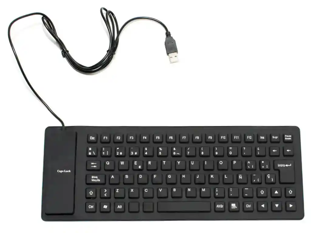 Teclado Flexible Anti Agua Keyboard De Cilicona