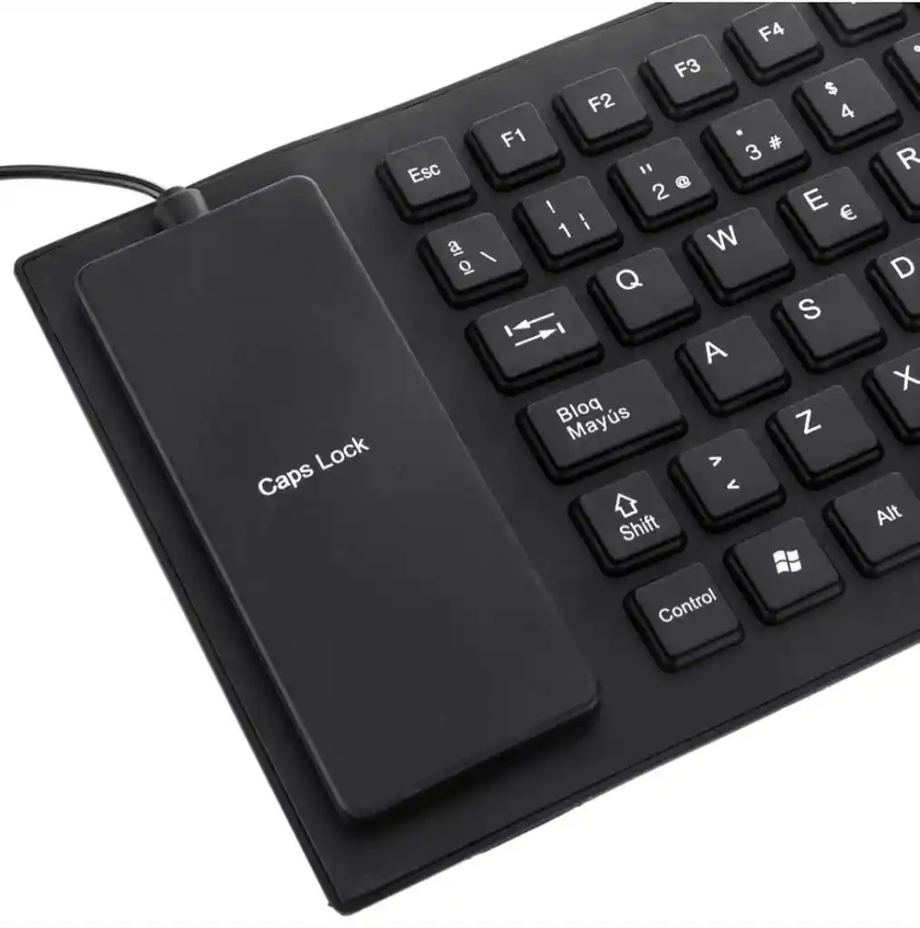 Teclado Flexible Anti Agua Keyboard De Cilicona