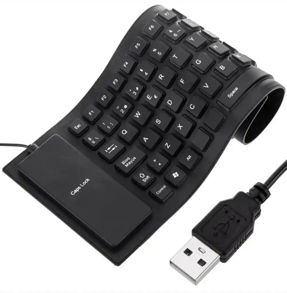 Teclado Flexible Anti Agua Keyboard De Cilicona