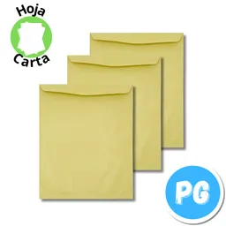 Paquete Sobre De Manila Amarillo X100 Unds Carta Especial