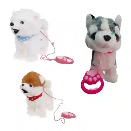 Juguete Perro Genérico Ladra Y Camina Mediano - Peluche