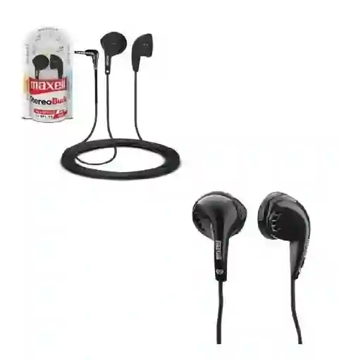 Audifono Auricular Maxell Eb - 95 Stereo Buds Boton 3.5 Sonido Claro