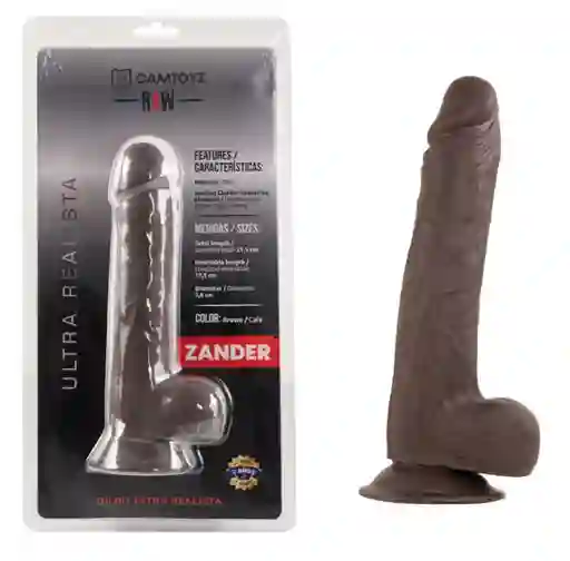 Dildo Ultra Realista Zander 21.5 Cm Con Vibración Y App