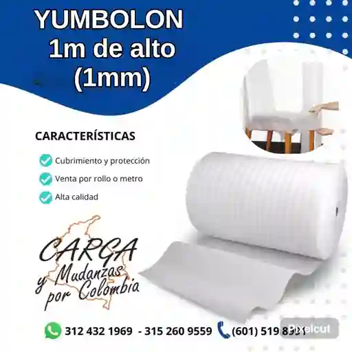 10 Mtrs De Yumbolon 1mtr De Alto Calibre 1mm- Embalaje