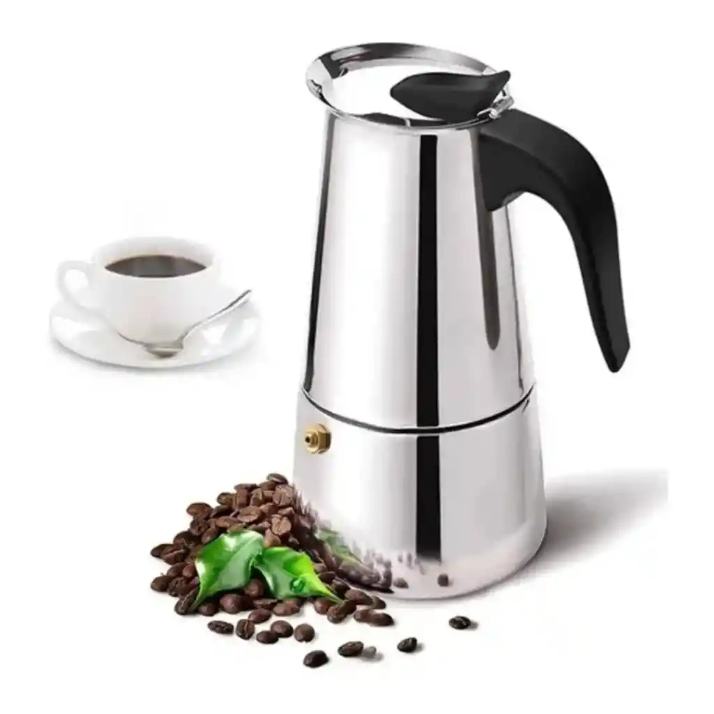 Cafetera Moka Italiana Acero Inoxidable 600ml 12 Tazas