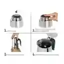 Cafetera Moka Italiana Acero Inoxidable 600ml 12 Tazas