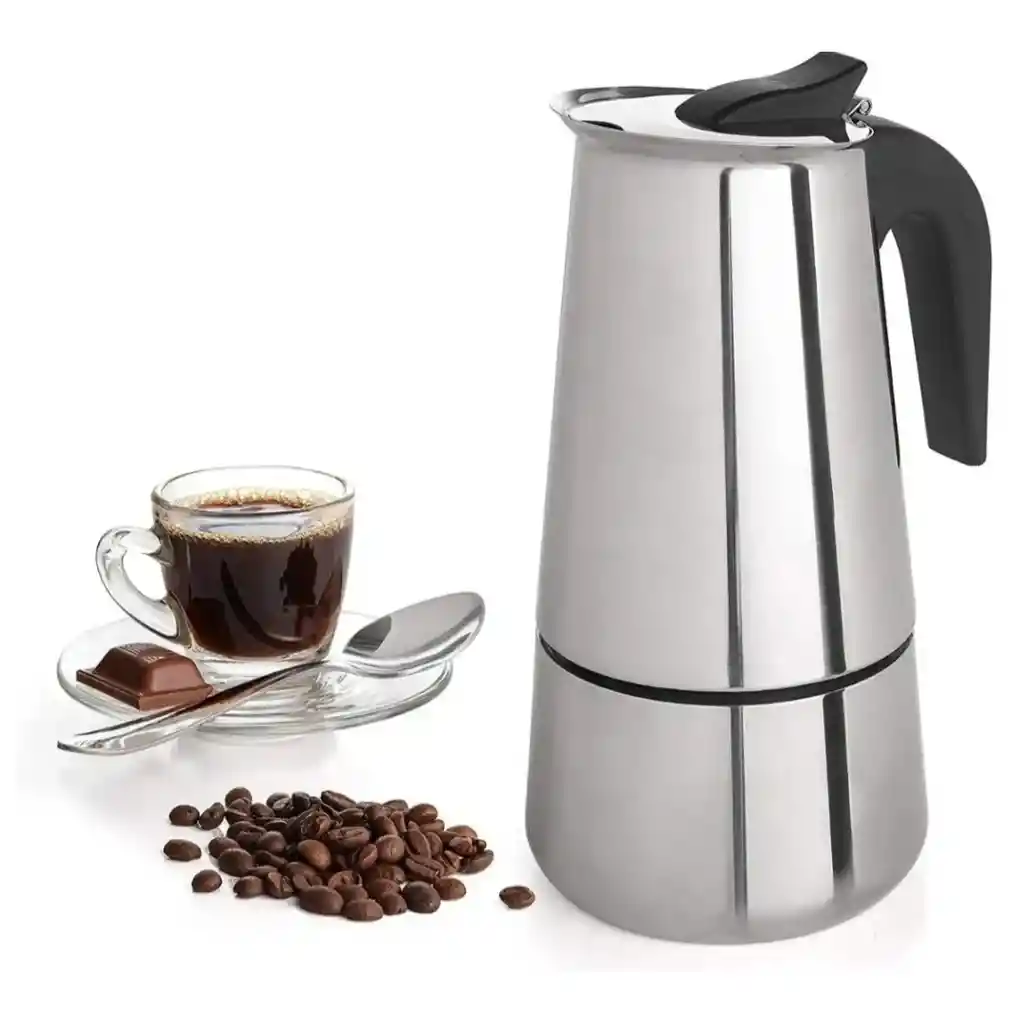 Cafetera Moka Italiana Acero Inoxidable 600ml 12 Tazas