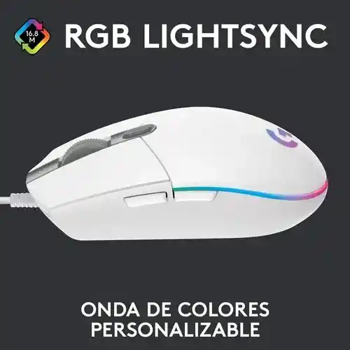 Mouse Logitech G---203 Blanco Original