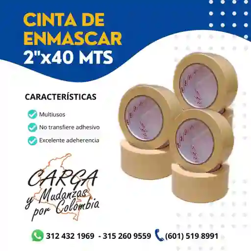 Cinta De Enmascarar 2"x40mtrs-embalaje
