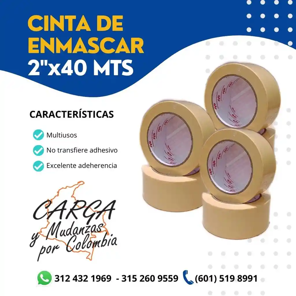 Cinta De Enmascarar 2"x40mtrs-embalaje