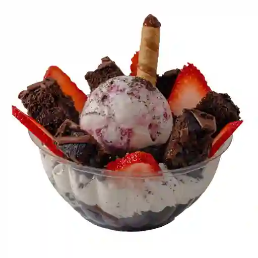 Brownie Con Helado
