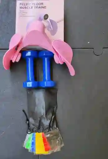 Kit De Entreno Ejercitador Pelvico, Mancuernas Y Bandas