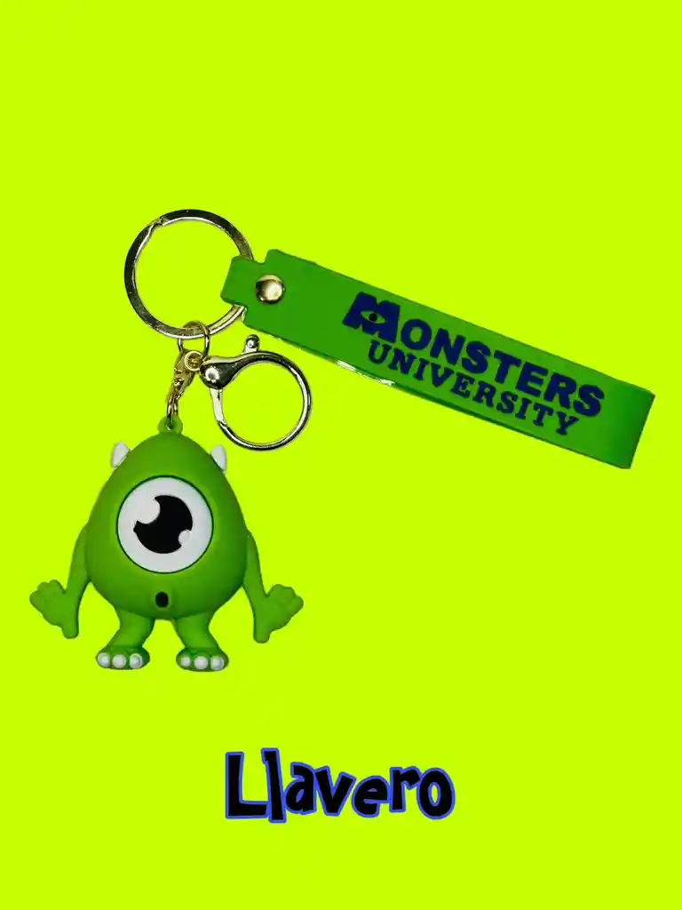 Llavero Silicona Personaje Mike Wazowski