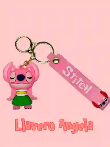 Llavero Silicona Personaje Stitch Angela