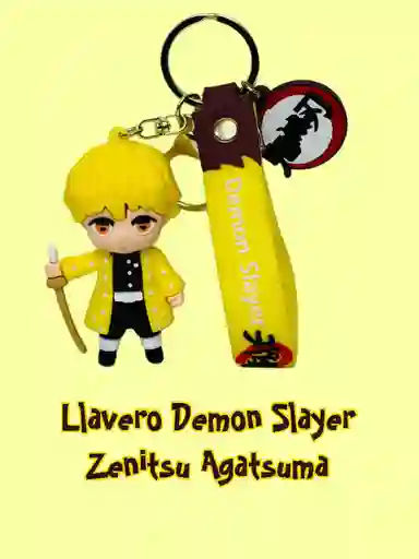 Llavero Silicona Personaje Demon Slayer Zenitsu Agatsuma