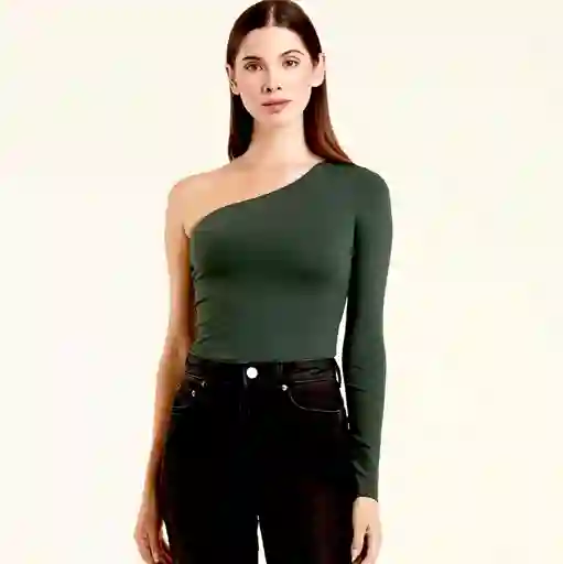 Body Manga Talla S/m Verde Esmeralda