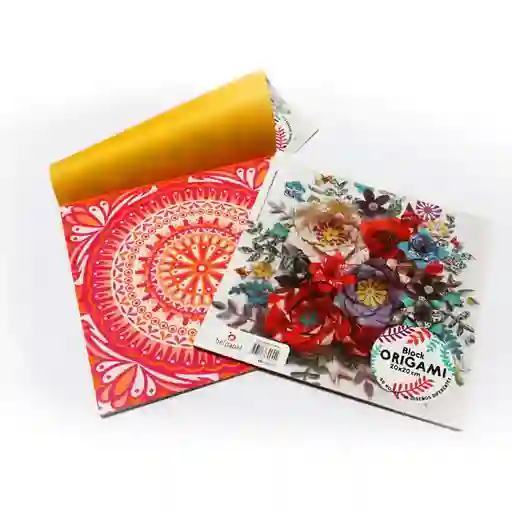Block Papel Bond Origami 15x15cm 20hojas 10 Diseños Diferentes Belpapel
