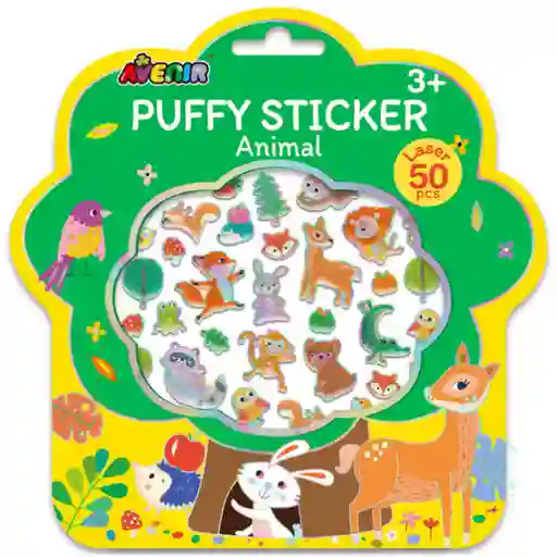 Juego Didáctico De Stickers Animales Brillantes Para Niños