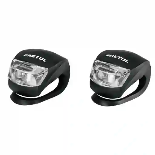 Set De Luces Led Delanteras Y Traseras Para Bicicleta Pretul