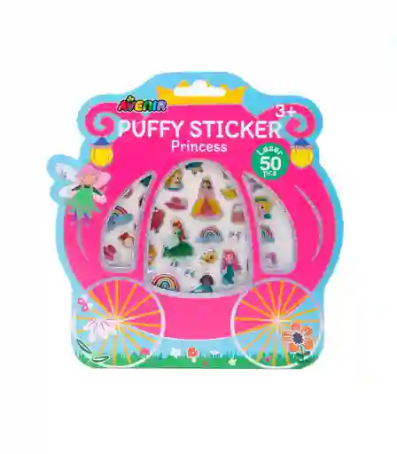 Juego Didáctico De Stickers Princesa Brillantes Para Niños