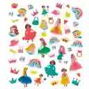 Juego Didáctico De Stickers Princesa Brillantes Para Niños