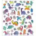 Juego Didáctico De Stickers Dinosaurio Brillantes Para Niños