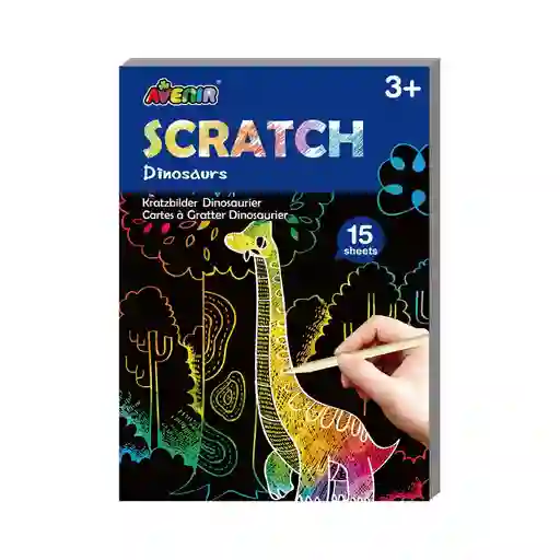 Juego Didáctico De Rasca Y Dibuja Dinosaurios Para Niños