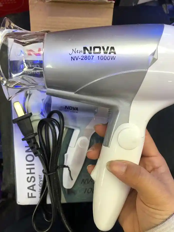 Secador Para Cabello Newnova 1000w Blanco Pequeño