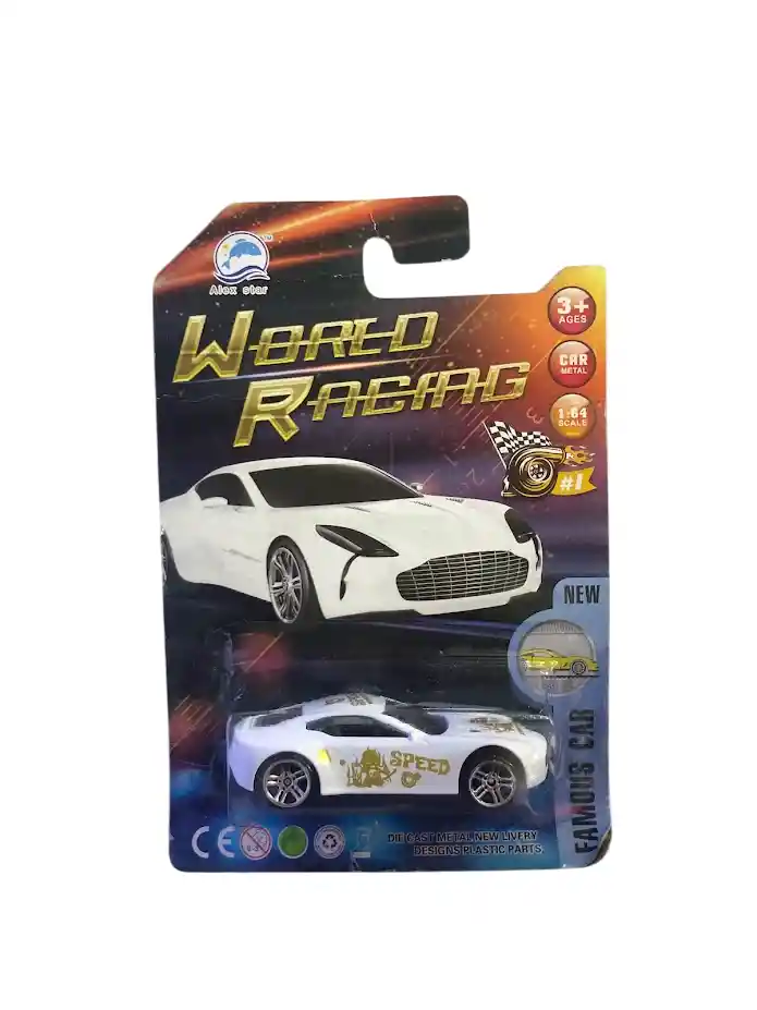 Carro Juguete De Coleccion Pequeño Blanco