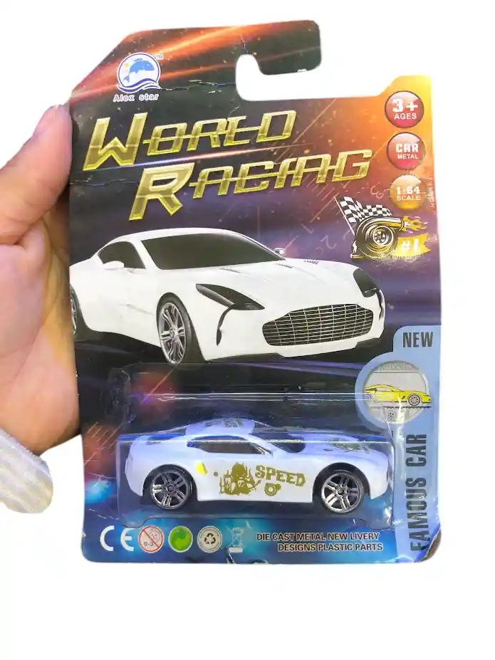 Carro Juguete De Coleccion Pequeño Blanco