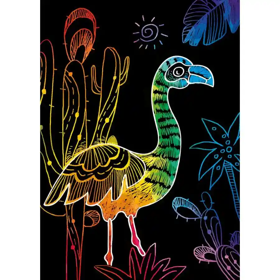 Juego Didáctico De Rasca Y Dibuja Animales Para Niños