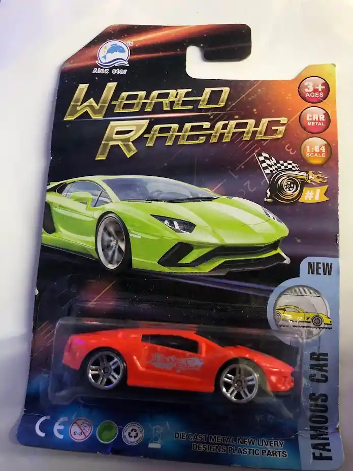 Carro Juguete De Coleccion Pequeño Naranja