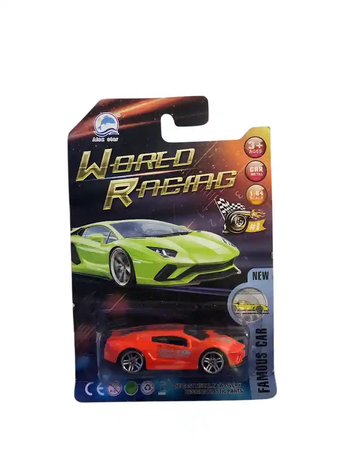 Carro Juguete De Coleccion Pequeño Naranja