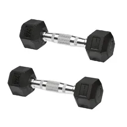 Par Mancuernas Encauchetada De 2kg-hexagonal Sportfitness