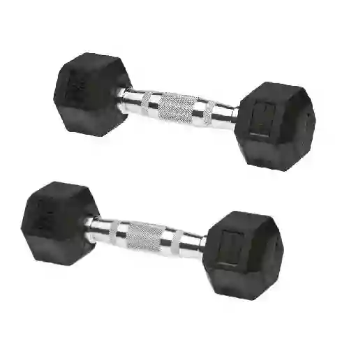 Par Mancuernas Encauchetada De 2kg-hexagonal Sportfitness
