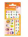 Juego Stickers De Uñas Infantiles Animales Para Niños