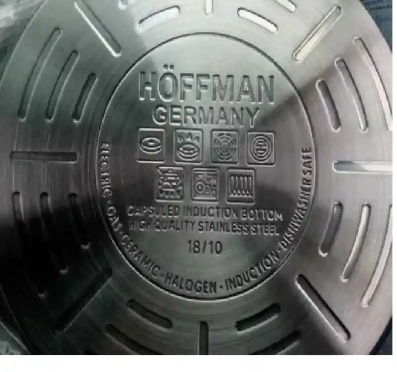 Juego De Ollas Hoffman 12 Piezas Acero Quirurgico Con Termodifusor