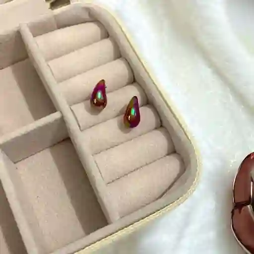 Aretes Gota Chunky Mini (1 Cm)