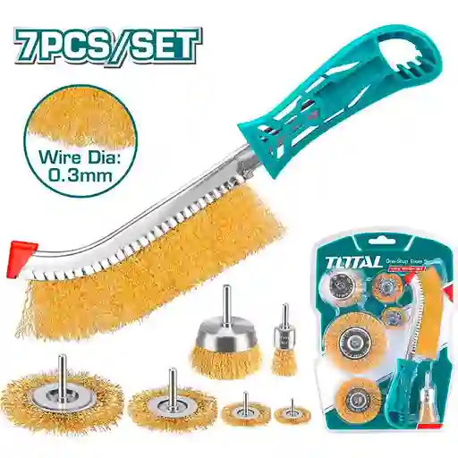Sets De Cepillos De Alambre X 7pcs Total (tac310071)