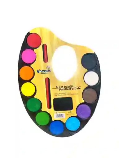 Acuarela Pequeña X 12 Colores Más Pincel Ref 1223