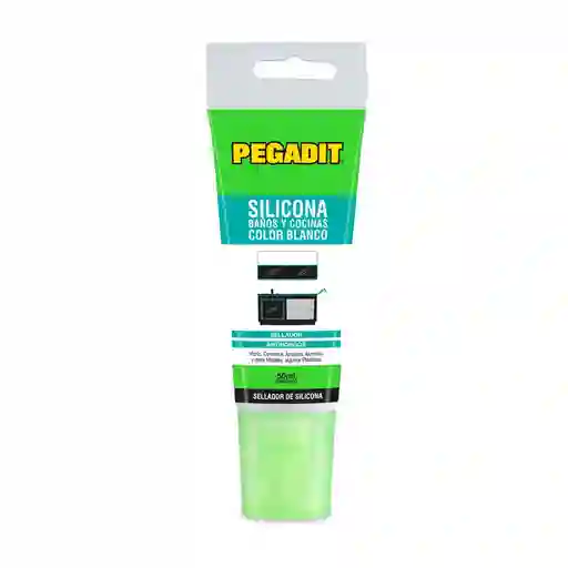 Silicona Pegadit 50 Ml Blanca Banos Y Cocina