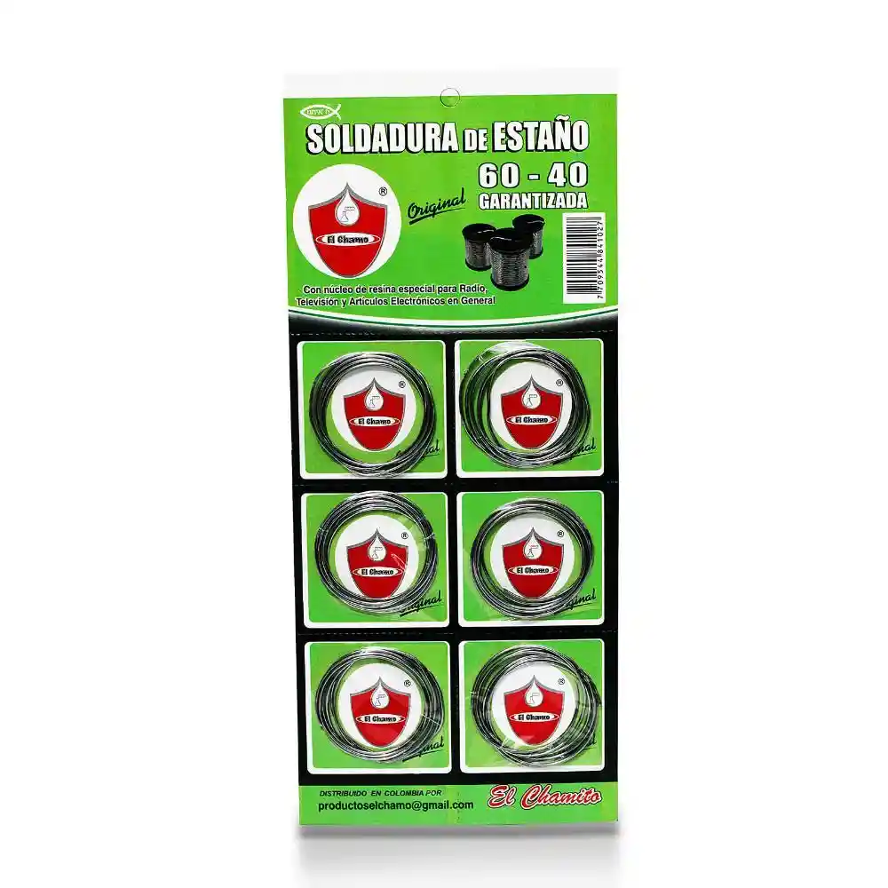 Soldadura Estano Carton 60/40 X Rueda