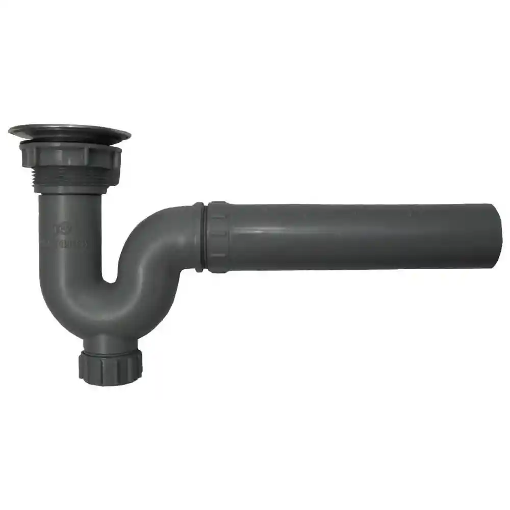 Sifon Lavaplatos En V Gris Plastgrifos (3230652)