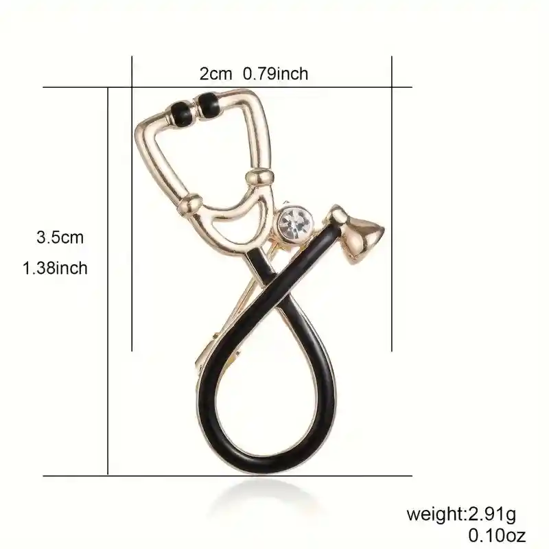 Broche Elegante Fonendoscopio