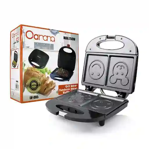 Sandwichera Tostadora Eléctrica Diseño Caritas