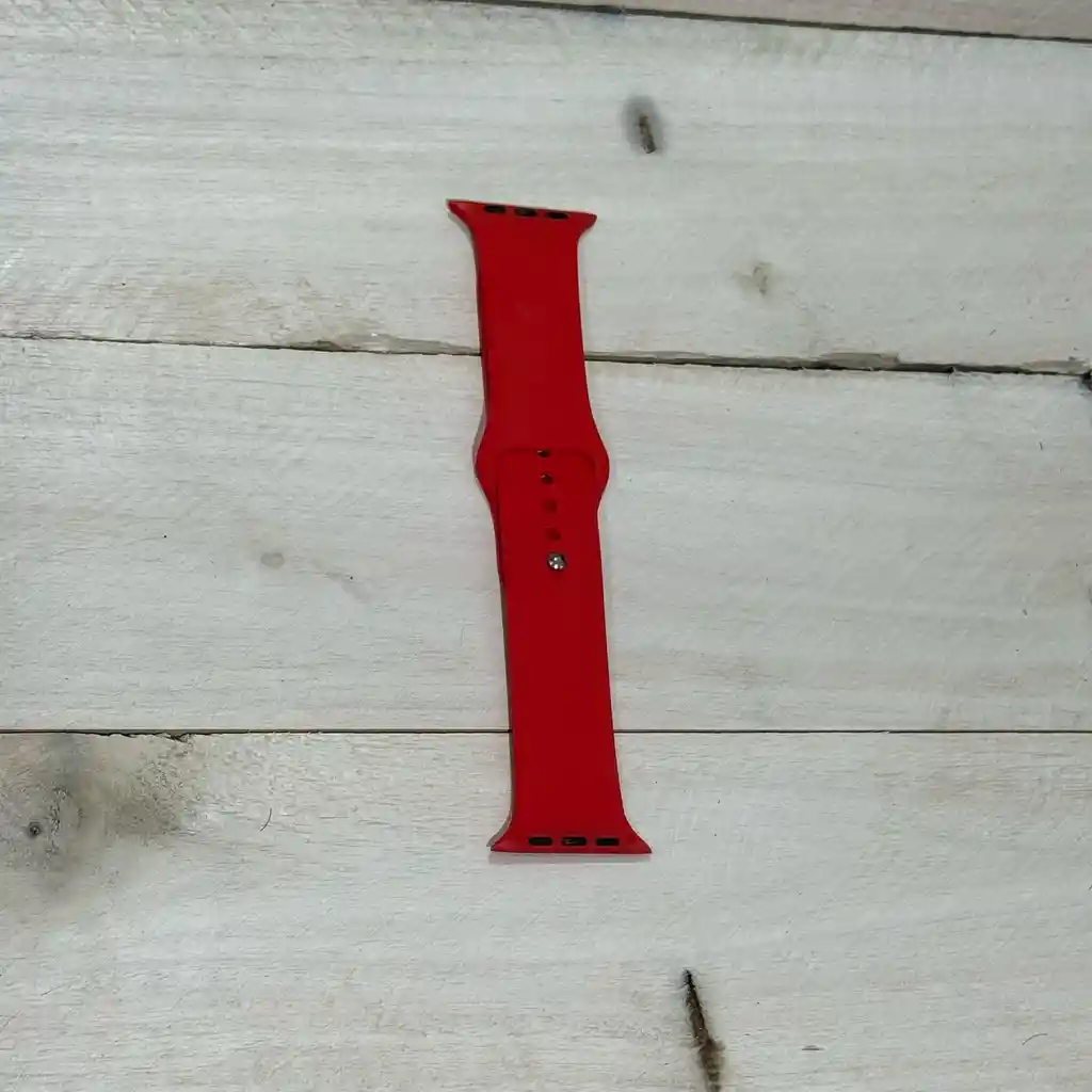 Manilla Apple Watch 42/ 44 / 45 / 49mm / Roja / Silicona Resistente